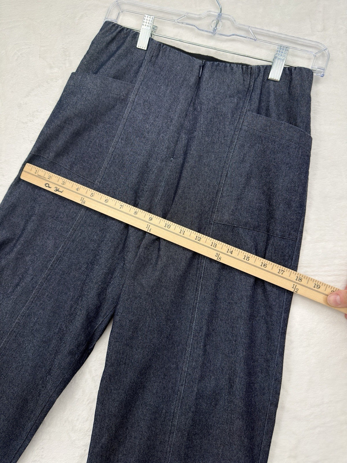 Porto San Francisco Pants Wager 2 Womens Wide Leg Blue Denim