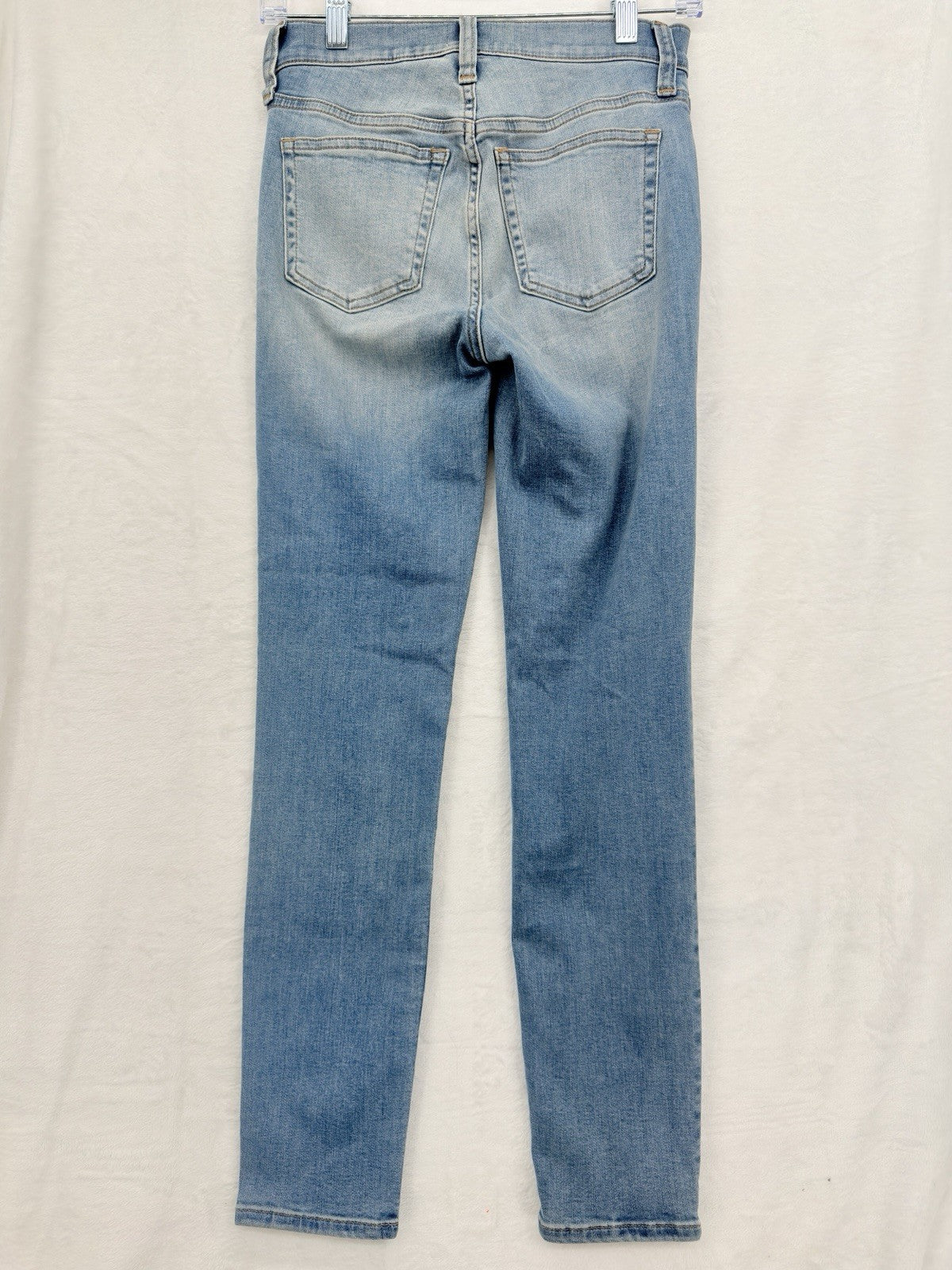 J Crew Toothpick Jeans 25 Womens Blue 9” Rise Button Fly Denim New NWT