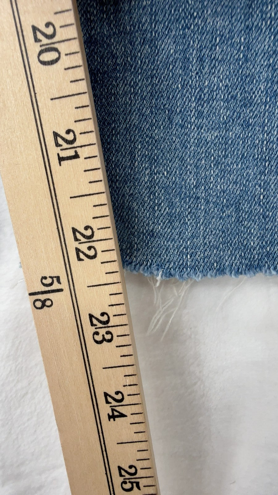 Fat Face Chesham Girlfriend Crop Jeans US 12 UK 16 Womens Blue Raw Hem High Rise