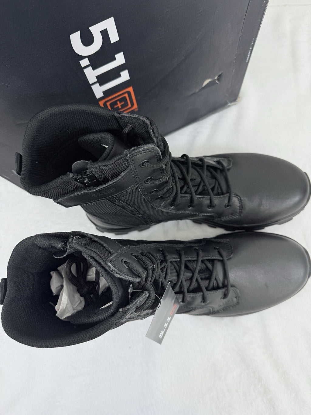 5.11 Tactical Boots 14 Mens Black New Speed 3.0 Waterproof Side Zip ASTM