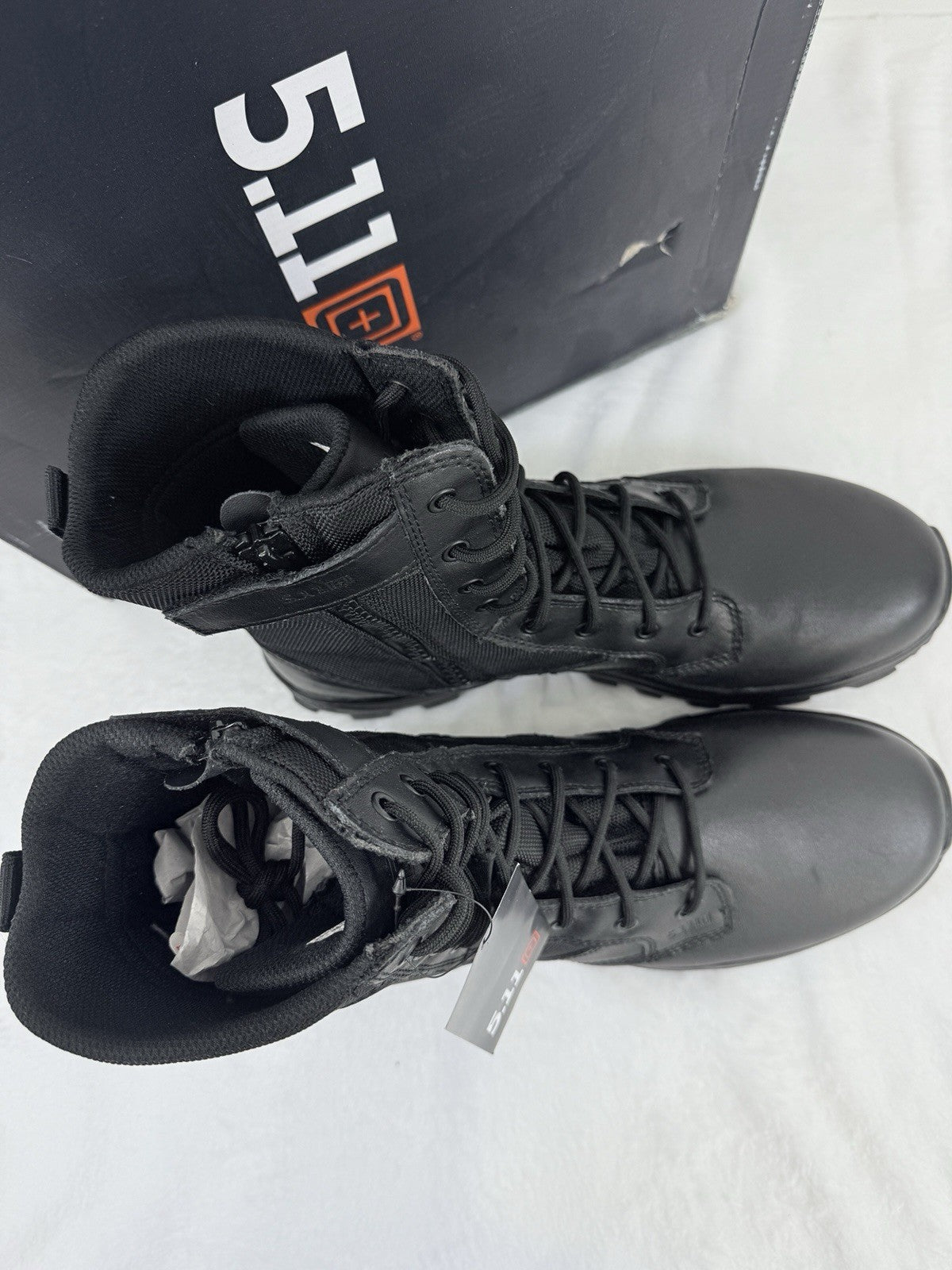 5.11 Tactical Boots 14 Mens Black New Speed 3.0 Waterproof Side Zip ASTM