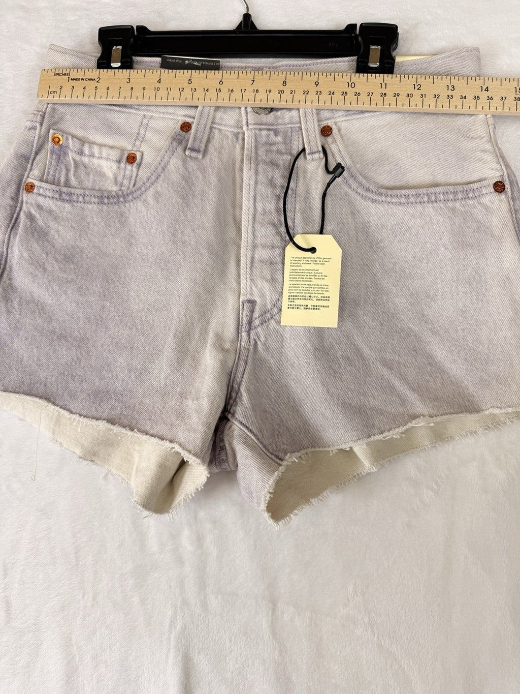 Levis 501 Shorts Women 26 Purple Cut Off Button Fly New NWT