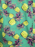 Blue Wave Swim Trunks Medium Mens Pineapple Swimsuit Lined Pockets 6” New