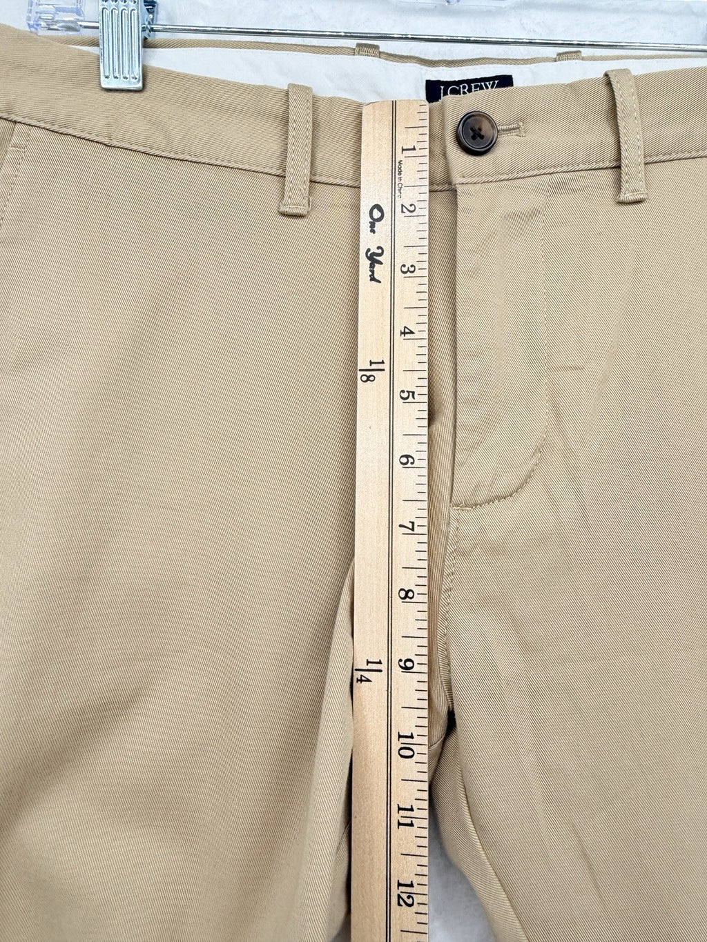 J Crew Flex Slim Chino Pants 29x32 Tan Beige Mens Cotton Stretch