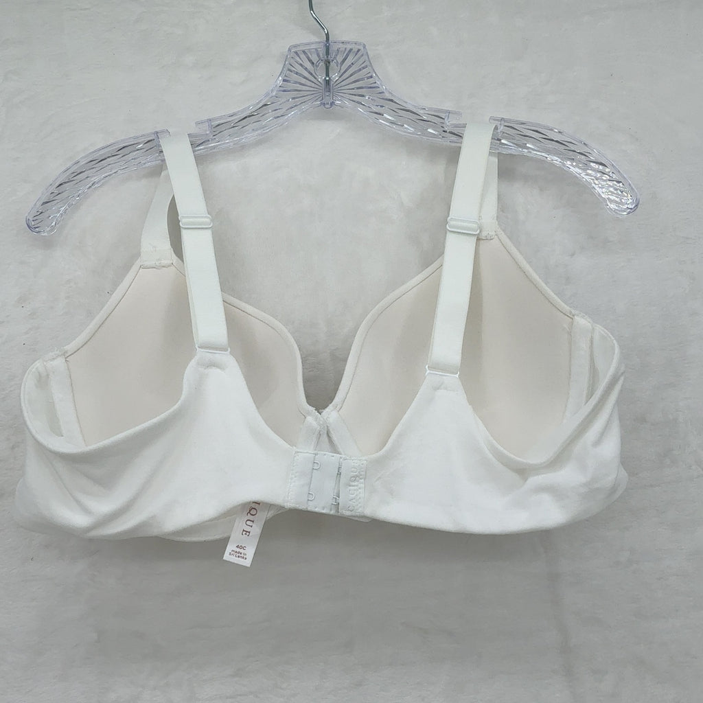 Cacique Bra 40C Lightly Lined T Shirt Womens White Lane Bryant