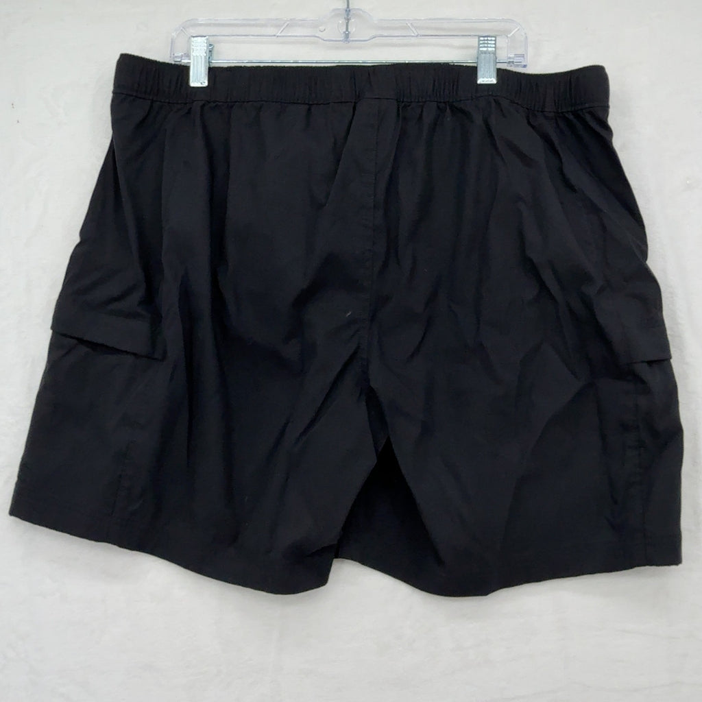 The North Face Class V Cargo Shorts XXL Mens Black Hiking Nylon Stretch 8”