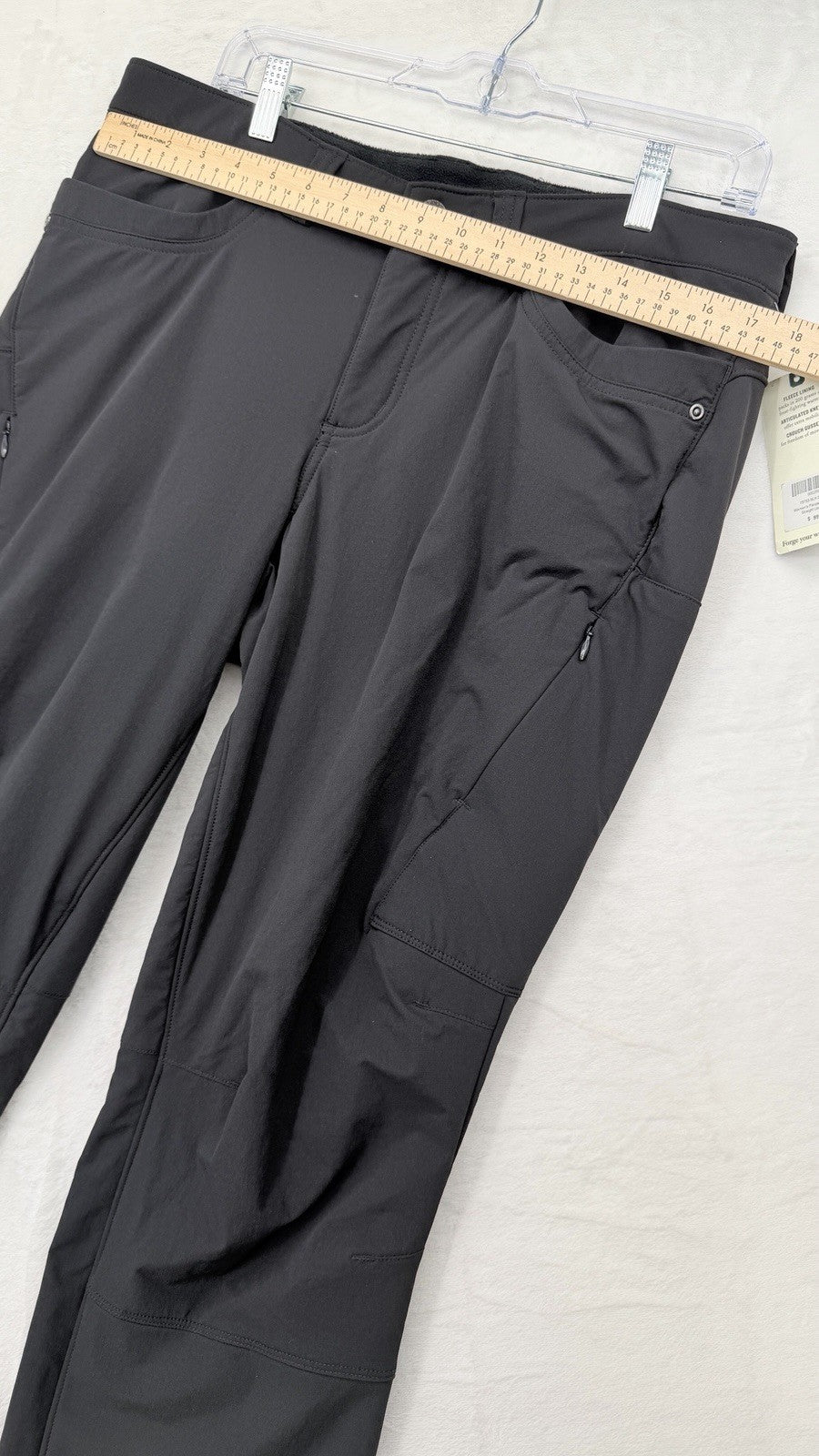 Duluth Trading Flexpedition Pants Womens 12 Black 12x29 Fleece Lined New NWT