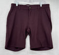 Mugsy Shorts 33 Ports 9” Maroon Chino Mens
