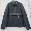 Carhartt Relaxed Fleece Fit Pullover Large Mens Blue Gray Seaside Heather