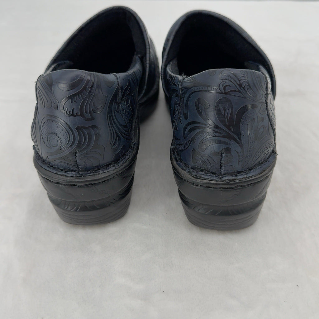 BOC Clogs Size 8 Womens Blue Floral Slip On Shoes B.O.C. 8M