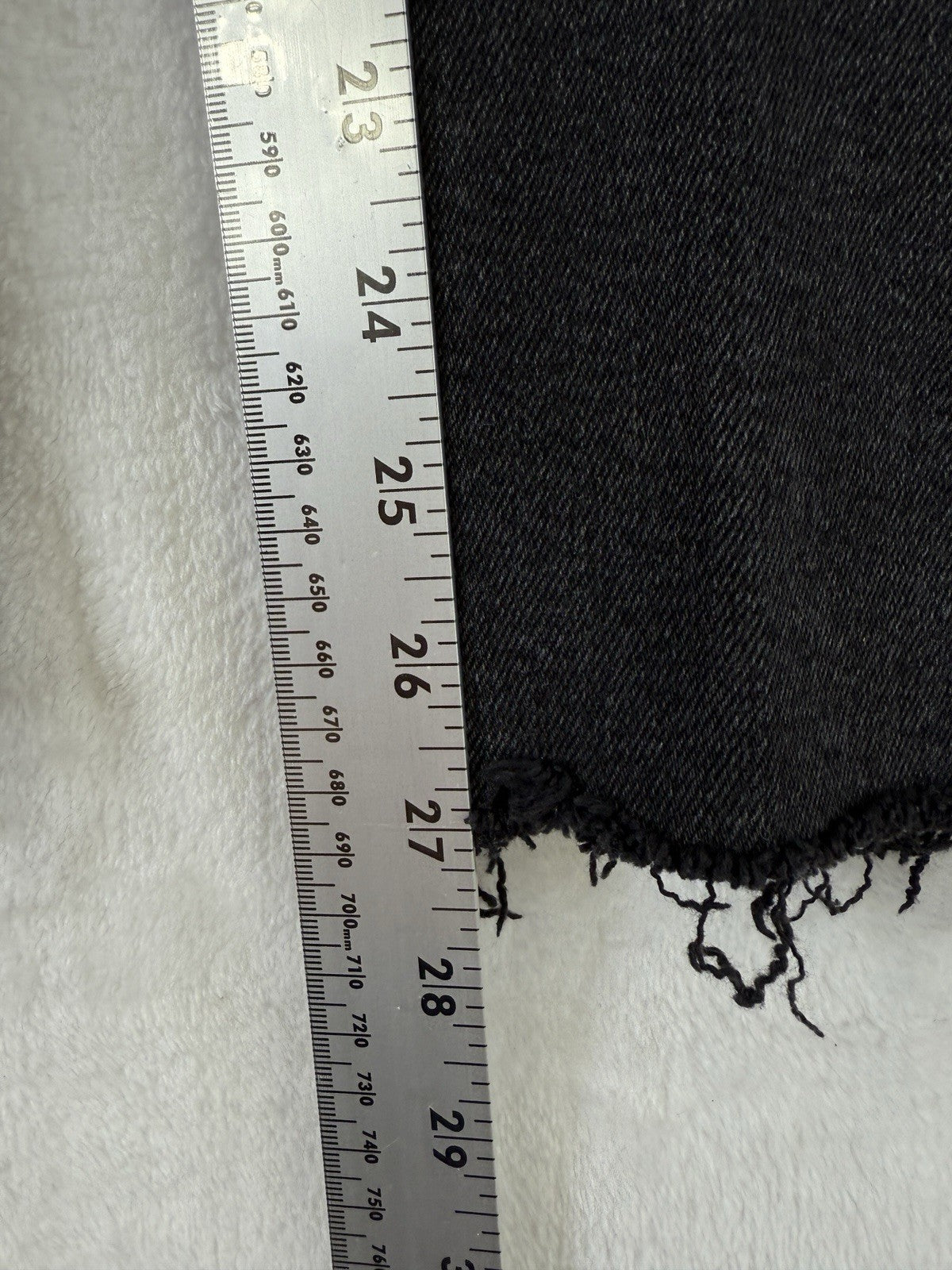 All Saints Jeans 31 Black Roxanne Raw Hem High Rise Skinny AllSaints Women Denim