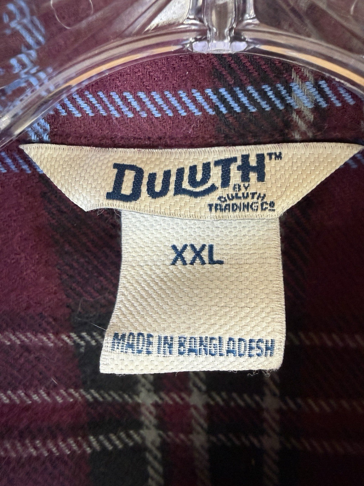 Duluth Trading Flannel Shirt XXL Women’s Purple Plaid Long Sleeve Shirt Top
