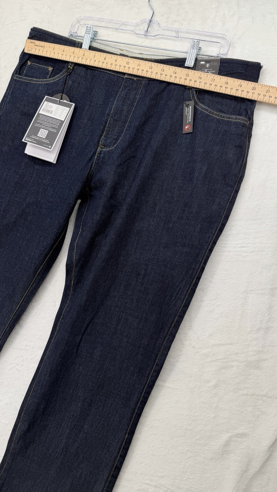 Craghoppers Jeans Mens 40x34 Nosidefence Insect Protect Blue Straight Leg New