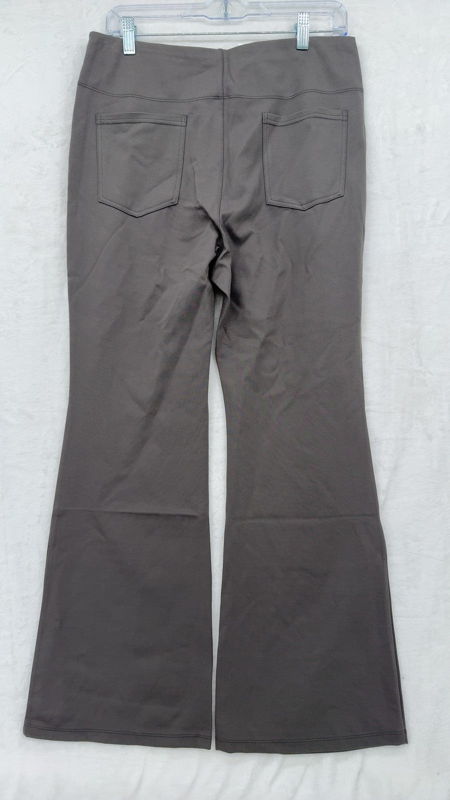 Halara Pants Large Flex High Waisted Pull On Slight Flare Gray Womens New NWT