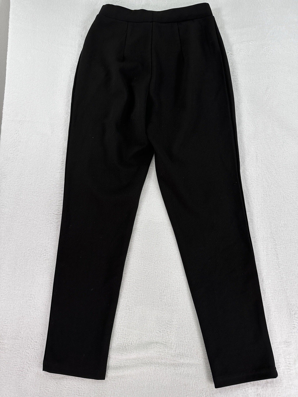 ASOS High Waisted Pleated Pull On Pants Black Size 4 Petite Womens