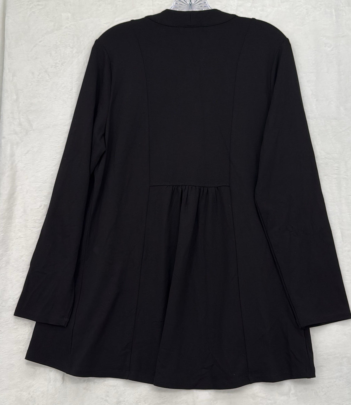 Habitat Clothes To Live In Small Cardigan Knit Black Open Front Women Top