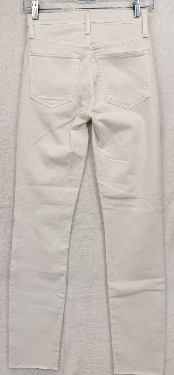 J Crew High Rise Toothpick Jeans 25 White Raw Hem 10” Womens Denim New NWT