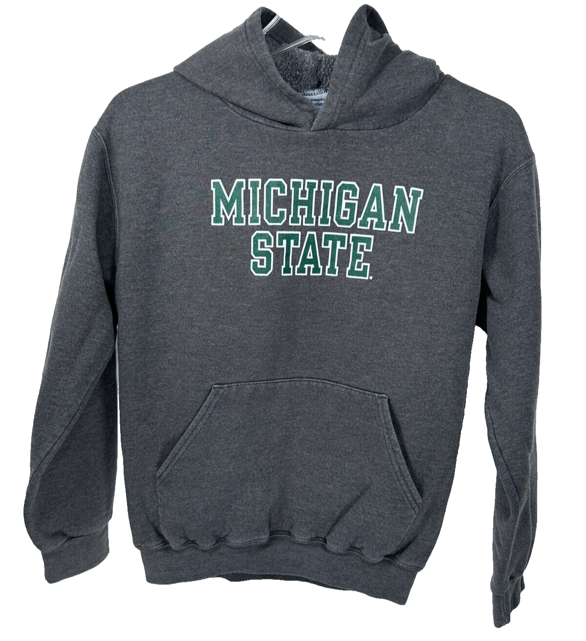Vintage Champion Eco Sweatshirt Michigan State Hoodie Kids Large 10 12