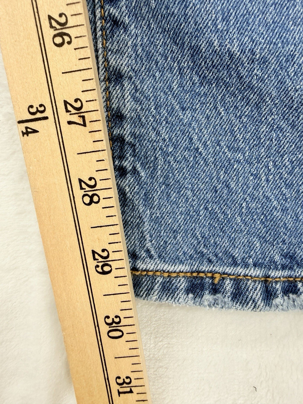 Levis 501 Womens Jeans 28 Cotton Stretch Button Fly Blue 28x30