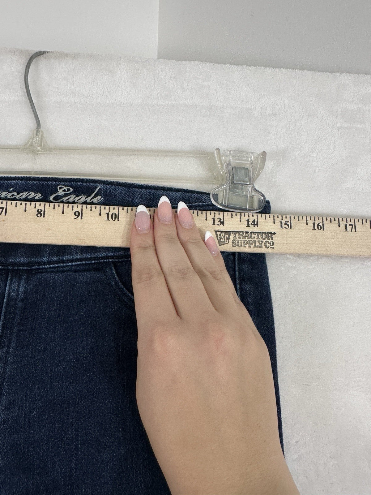 American Eagle Jeans 2 Jegging Pull On Stretch Denim Blue Womens