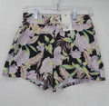 Billabong Womens Board Shorts Small Black Floral Shadow Tropic Swim Bottoms New