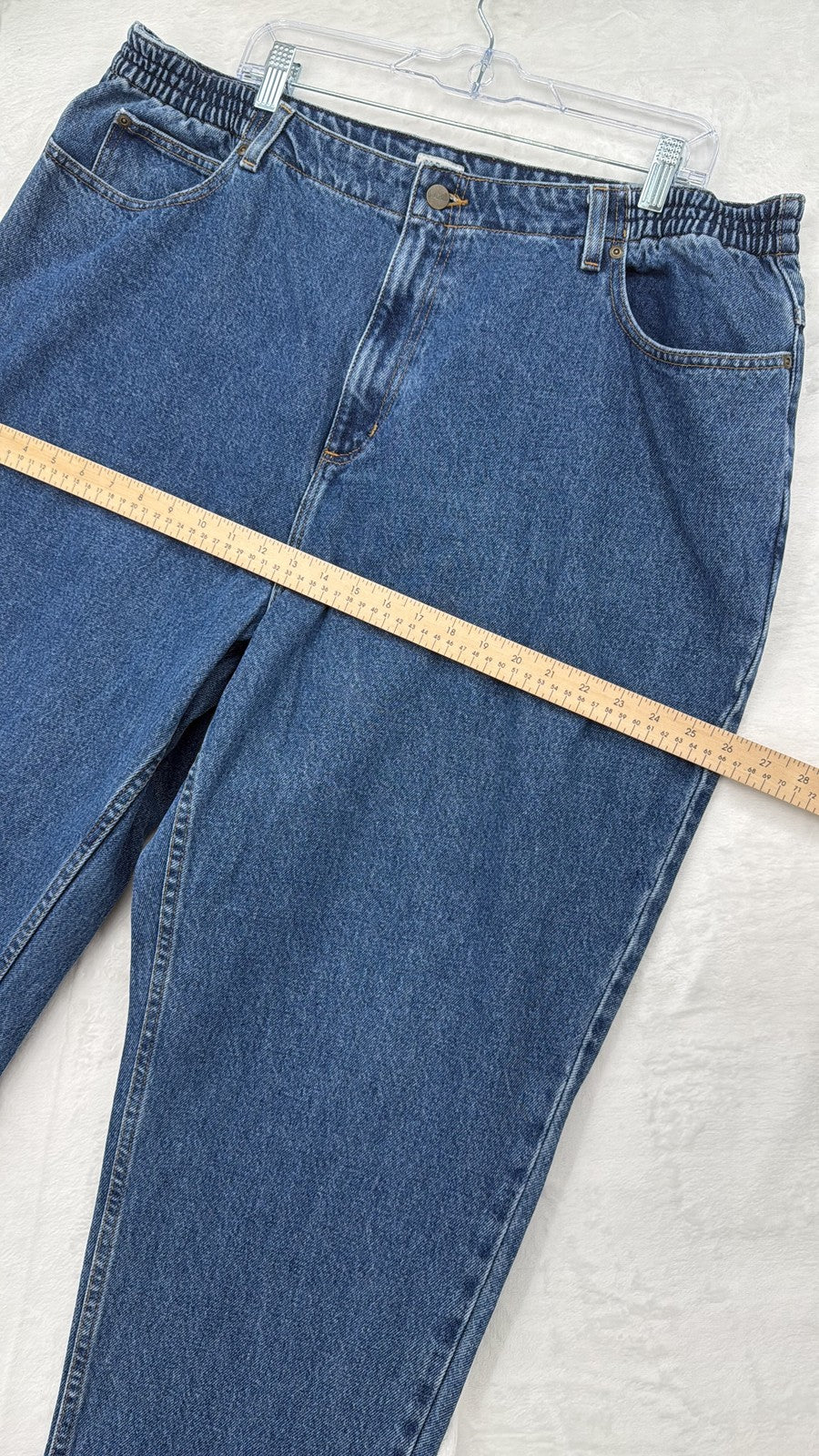 L.L.Bean Original Fit Relaxed Jeans 22W Regular Womens Blue relaxed fit 5-pocket