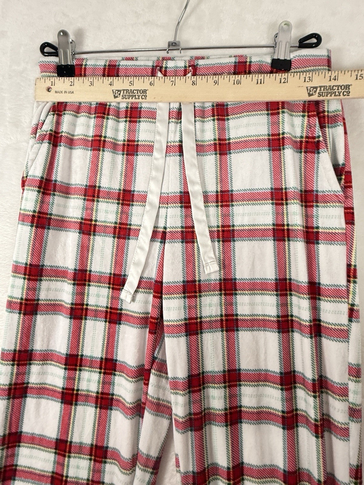 Auden Pajama Pants Small Red Plaid Flannel Soft Womens