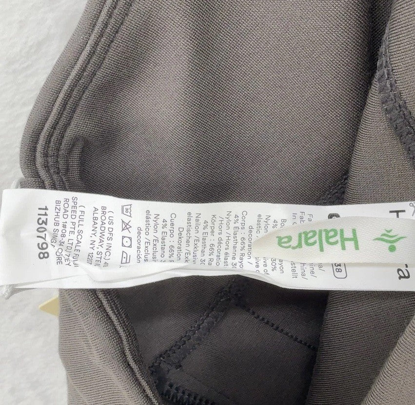 Halara Pants Large Flex High Waisted Pull On Slight Flare Gray Womens New NWT