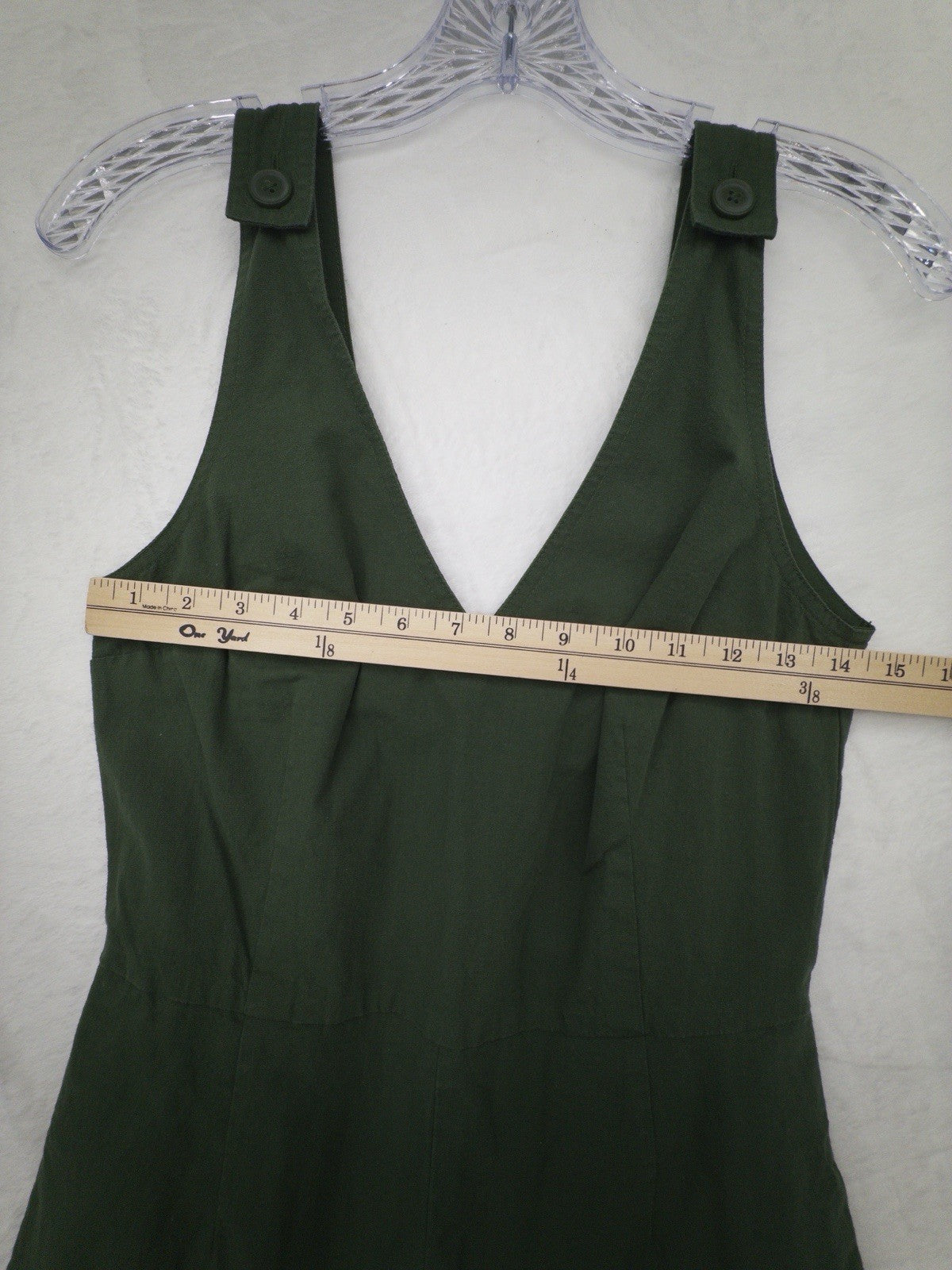 United By Blue Impact Collection XS Women Organic Cotton Green Romper Shorts New