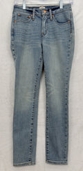 J Crew 9” High Rise Toothpick Jeans 25 Womens Blue Denim