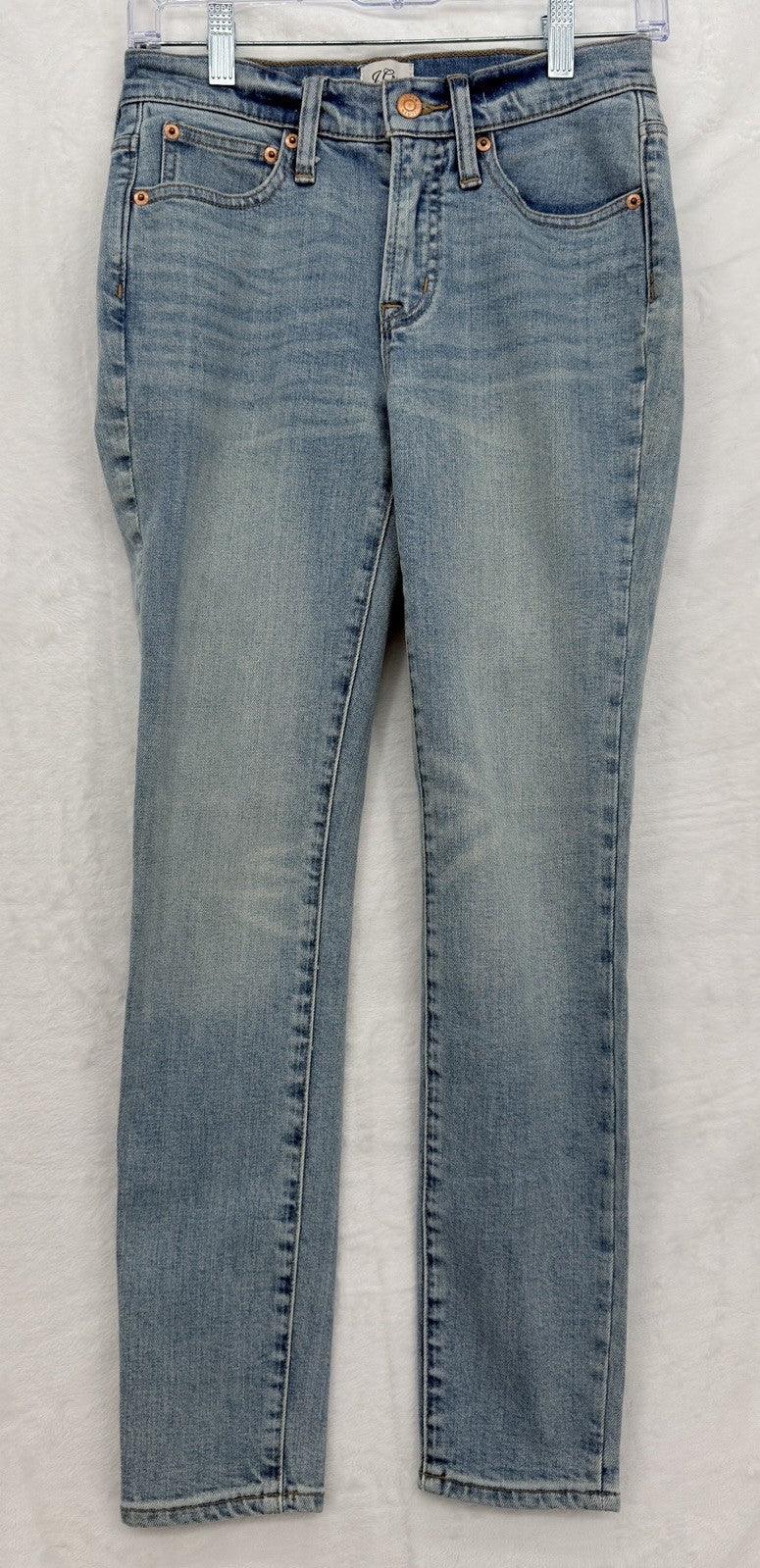 J Crew 9” High Rise Toothpick Jeans 25 Womens Blue Denim