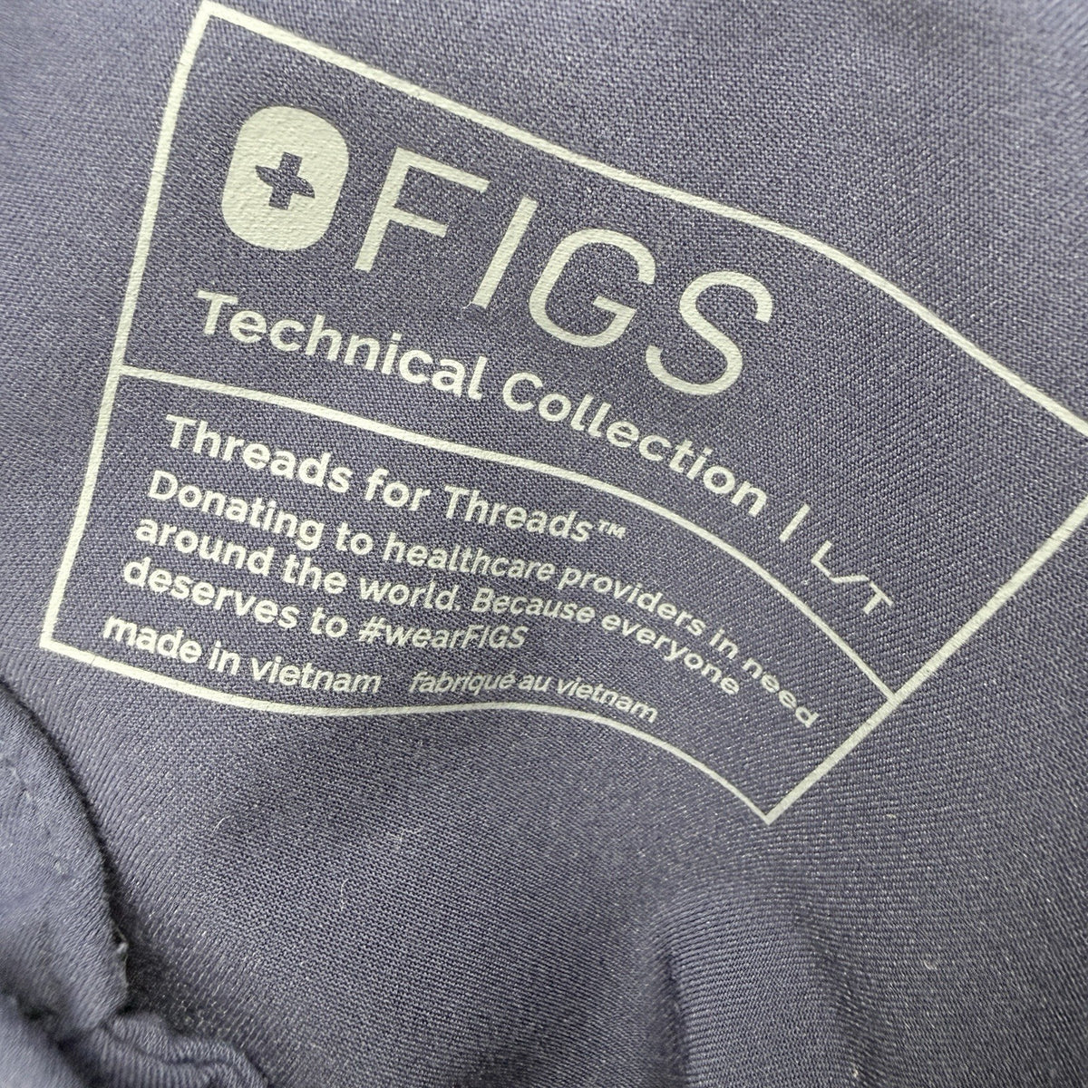 FIGS Mens Tansen Jogger Scrub Pants Large Tall Blue *FlawRead