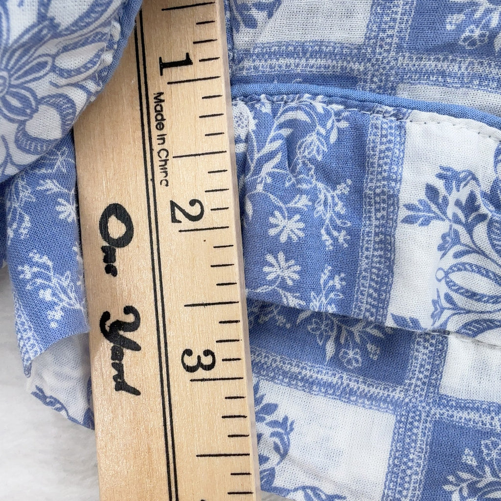 Joie Shorts Small Womens Blue Floral 100% Organic Cotton 2.5”