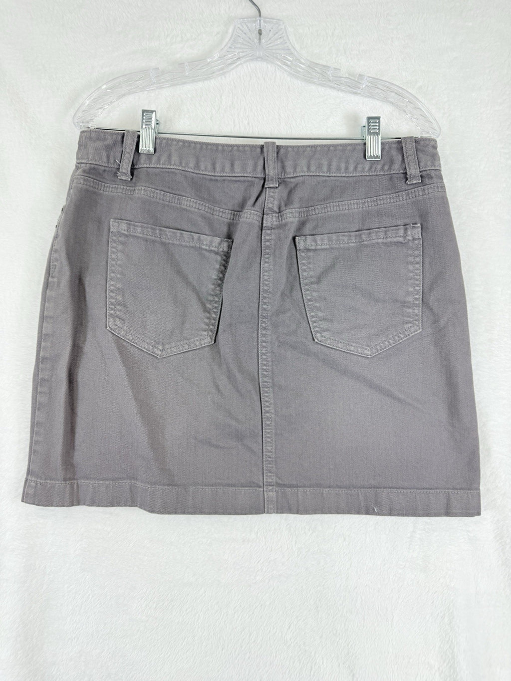 Ann Taylor Loft Denim Skirt 6 Gray Jean Women