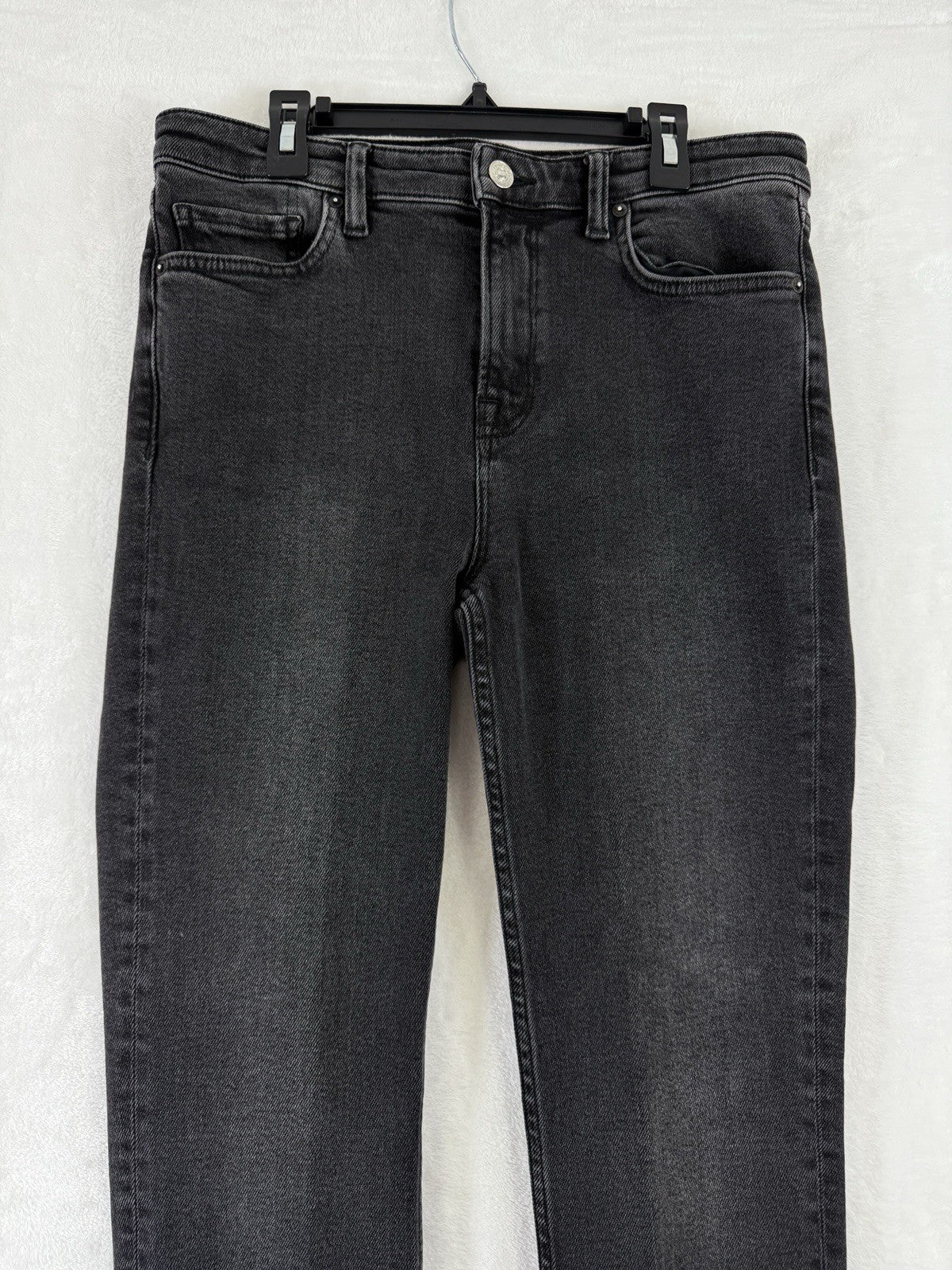 All Saints Jeans 31 Black Roxanne Raw Hem High Rise Skinny AllSaints Women Denim