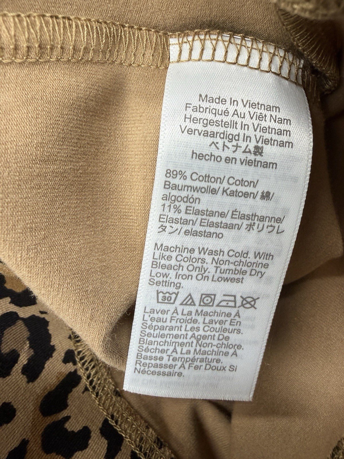 J Crew Small Full Length Everyday Leggings in Leopard Print Knit Womens New NWT