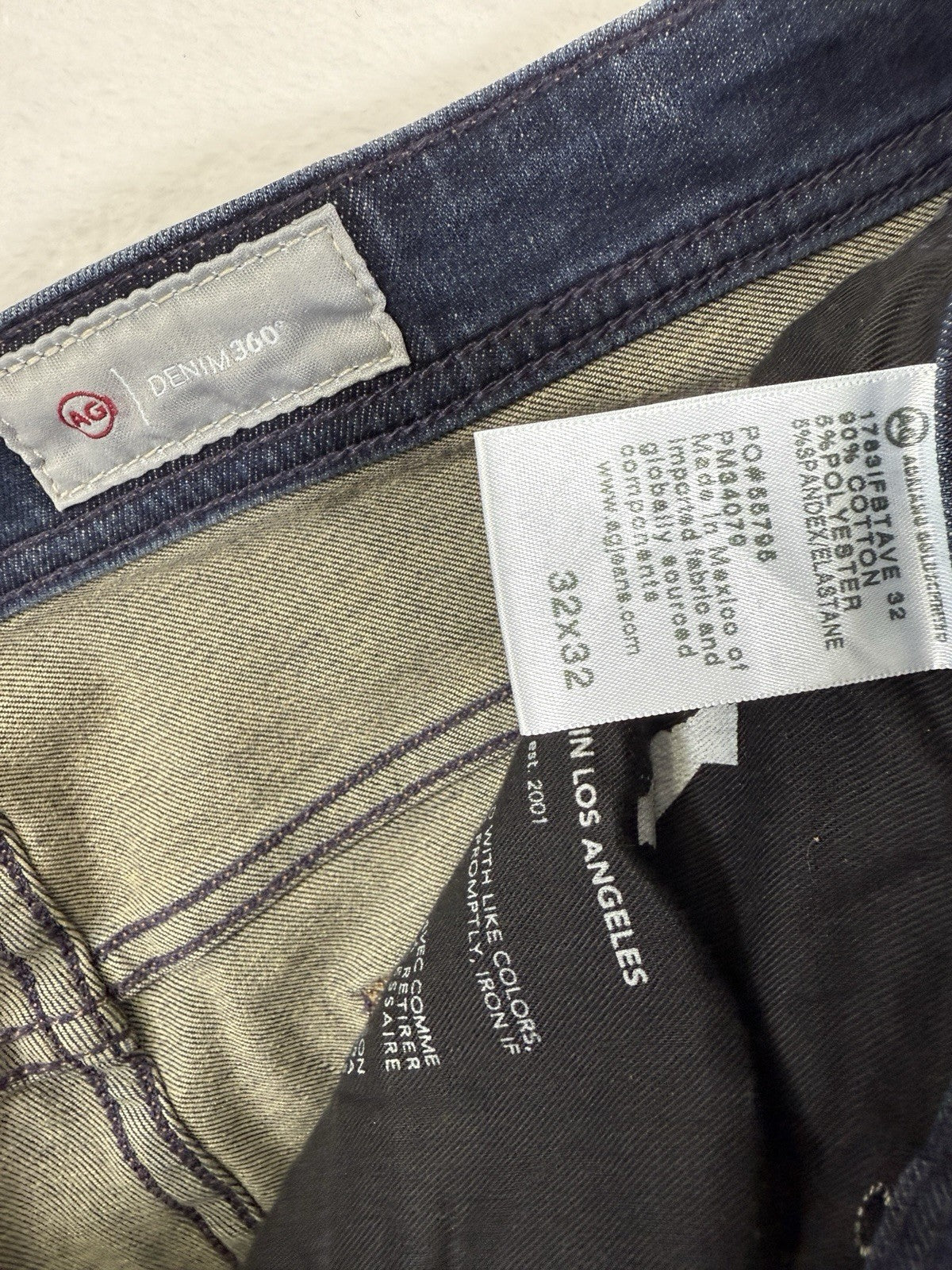 AG Adriano Goldschmied Jeans Men’s 32x32 Blue Tellis Modern Slim Denim Preppy