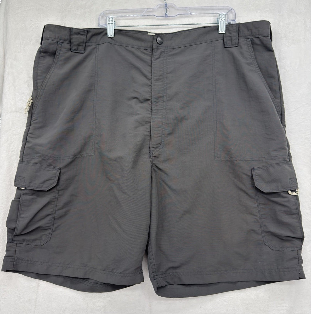 Wrangler Authentics Cargo Shorts Mens 46 Gray 9.5” Nylon