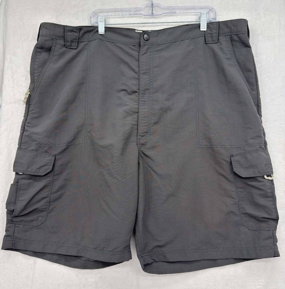 Wrangler Authentics Cargo Shorts Mens 46 Gray 9.5” Nylon