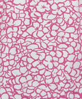 Mahi Gold Dress Small Pink Print Shift 3/4 Sleeve Nylon Stretch Womens