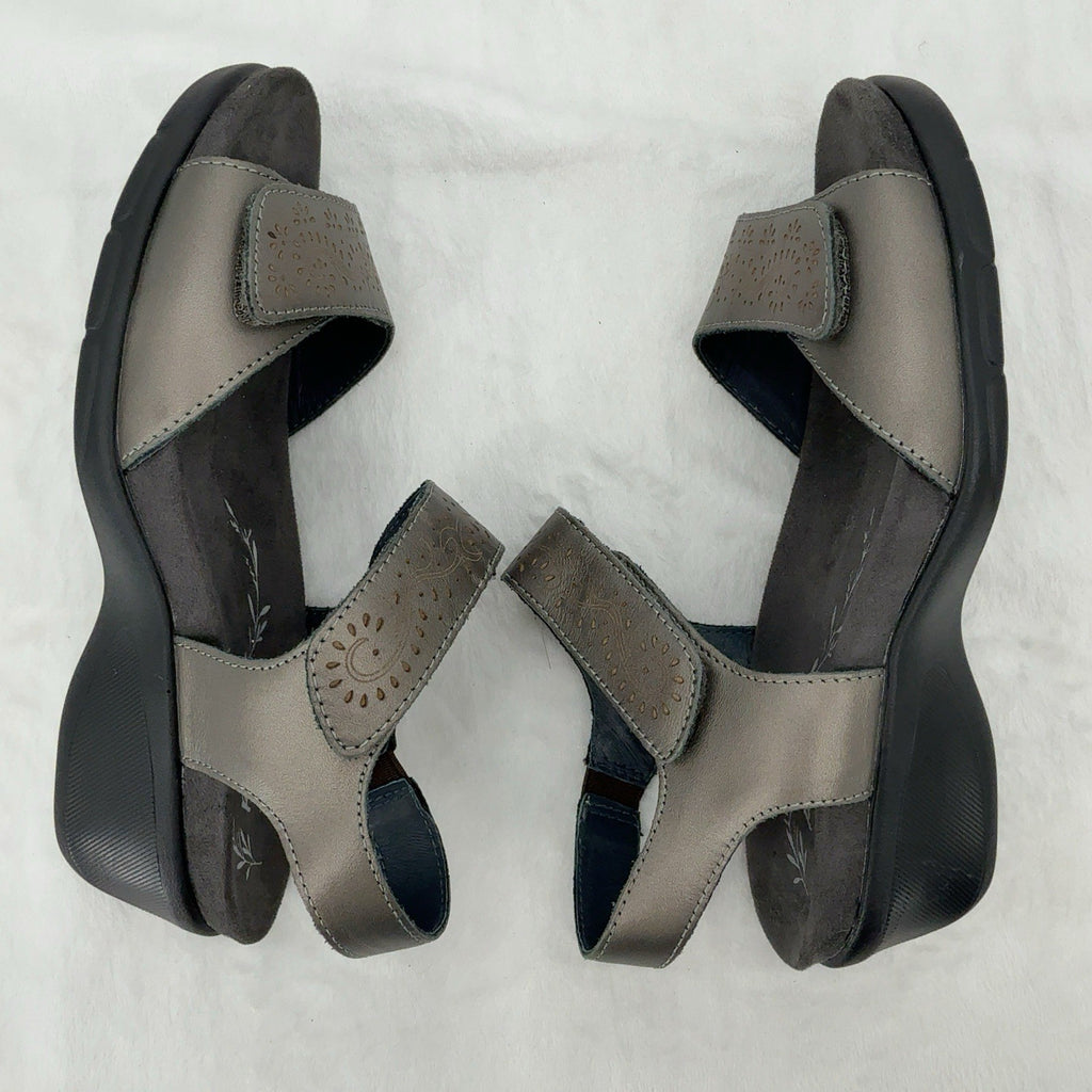 Propet Sandals 6.5 XX 4E Womens Wanda Gray Leather EEEE Shoes