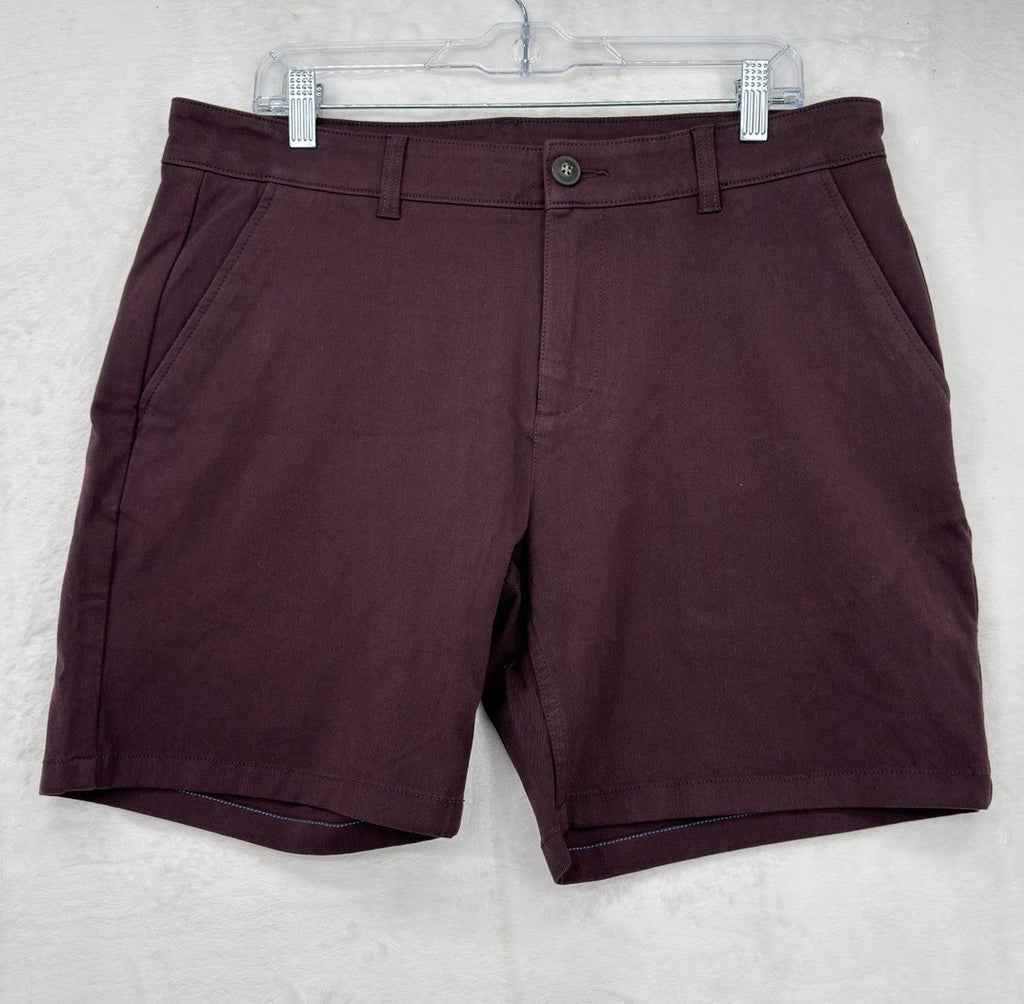Mugsy Shorts 35 Ports 7” Maroon Chino Mens