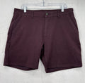 Mugsy Shorts 35 Ports 7” Maroon Chino Mens