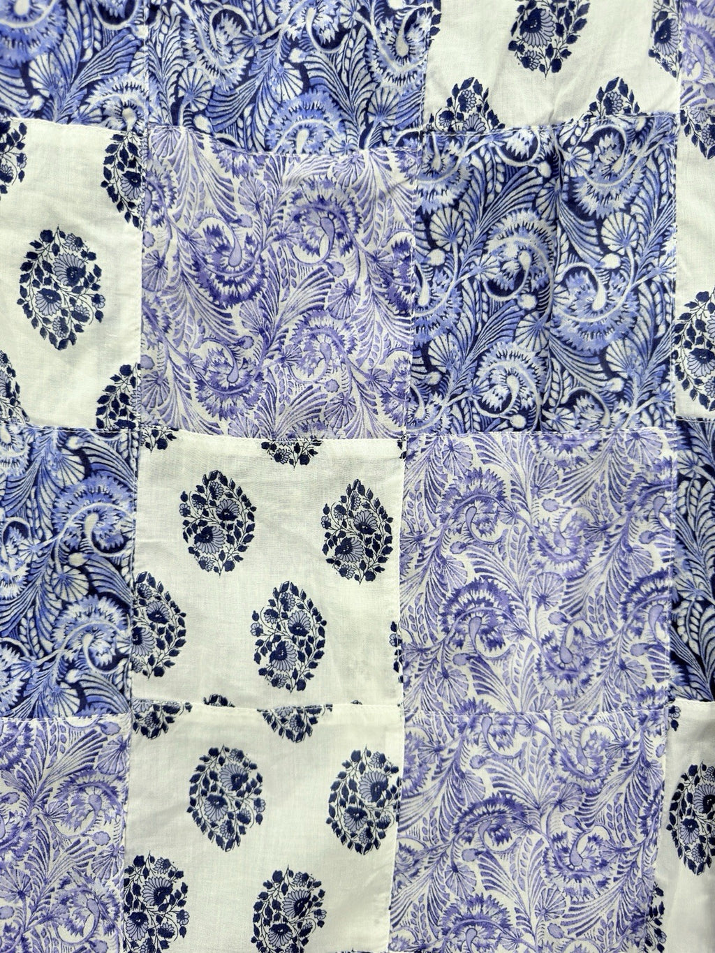 J Crew XS Maxi Skirt Blue Purple Paisley Long Side Slit Patchwork Women New NWT