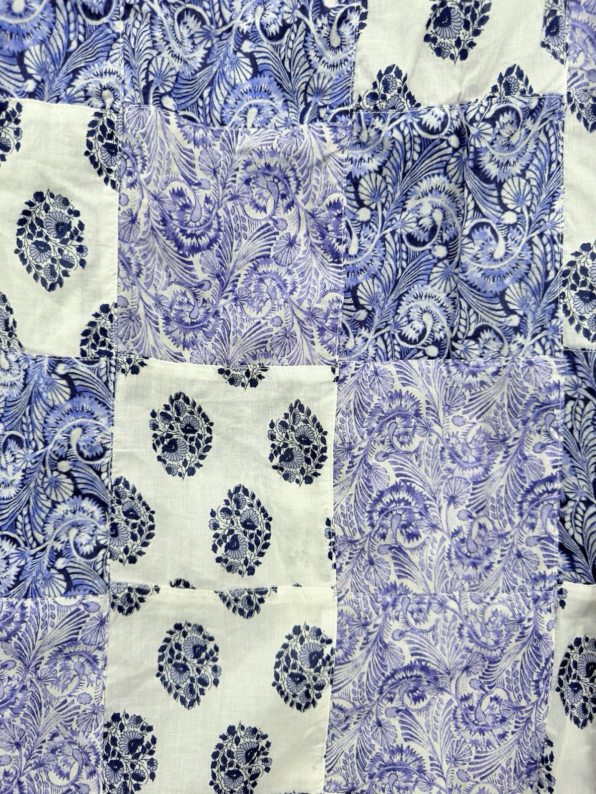 J Crew XS Maxi Skirt Blue Purple Paisley Long Side Slit Patchwork Women New NWT