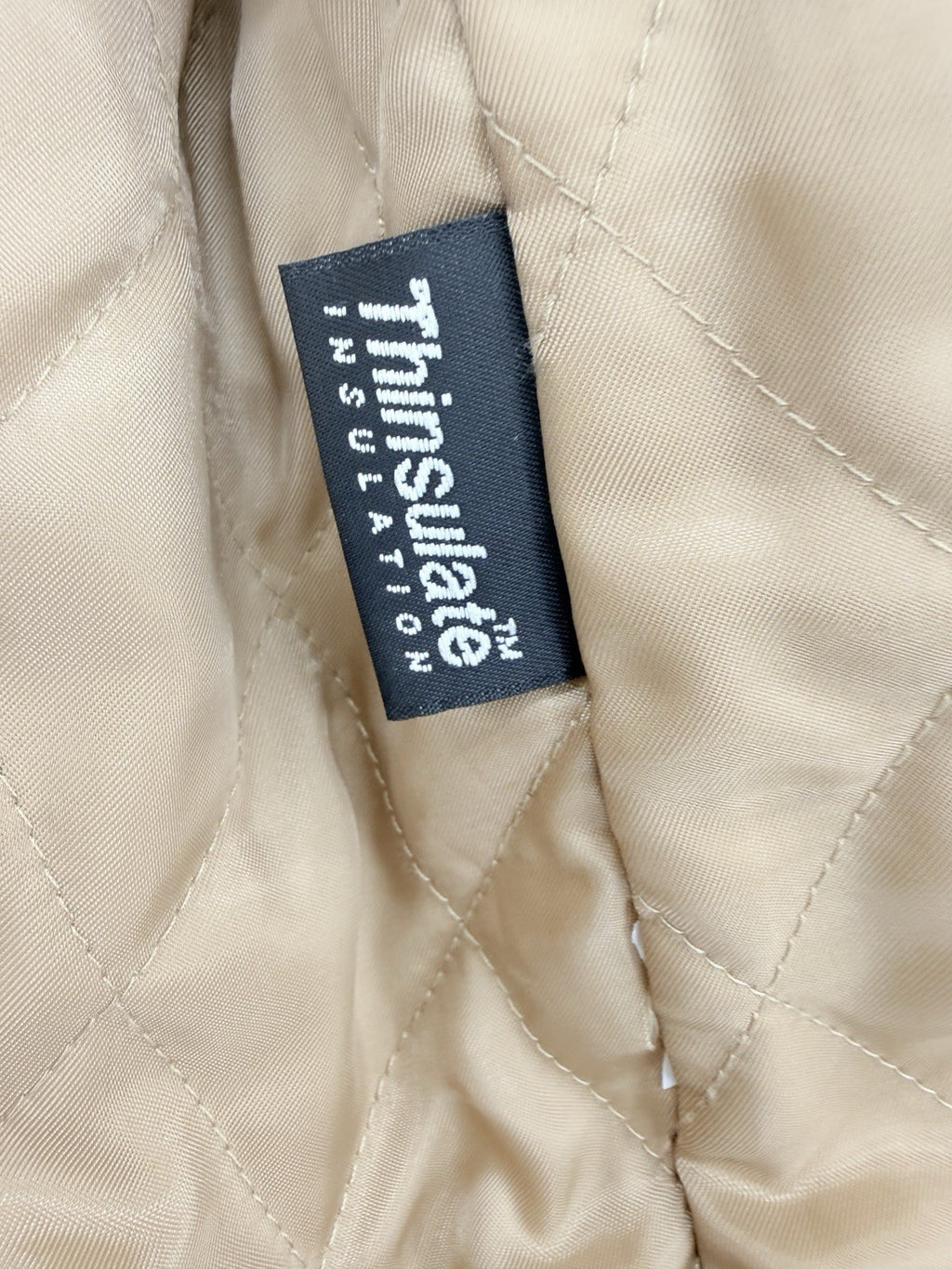 LL Bean Pea Coat Women 12 Classic Lambswool Camel Beige Jacket Wool Insulated