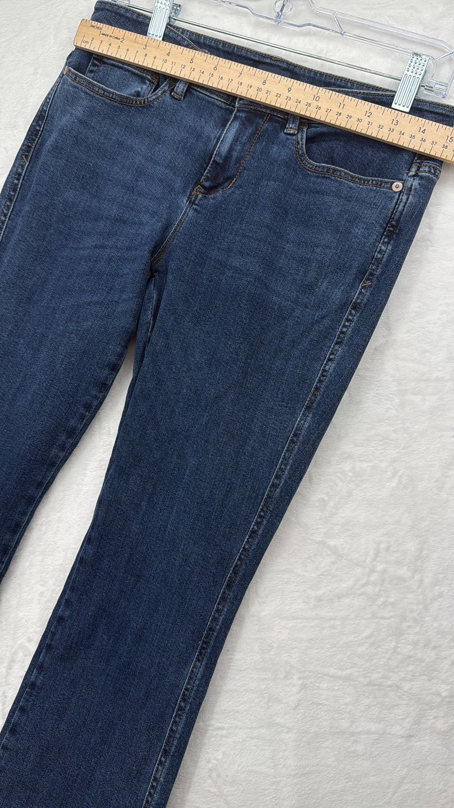 J.Jill Modern Slim Boot Cut Jeans 4P Womens Blue 4 Petite Denim Mid Rise