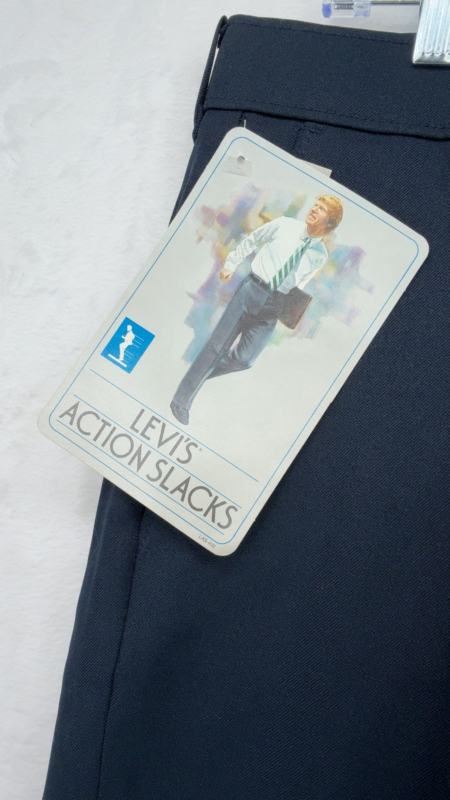Levi's Action Slacks Dress Pants 35x34 Mens Blue Sta-Prest Made in USA New NWT