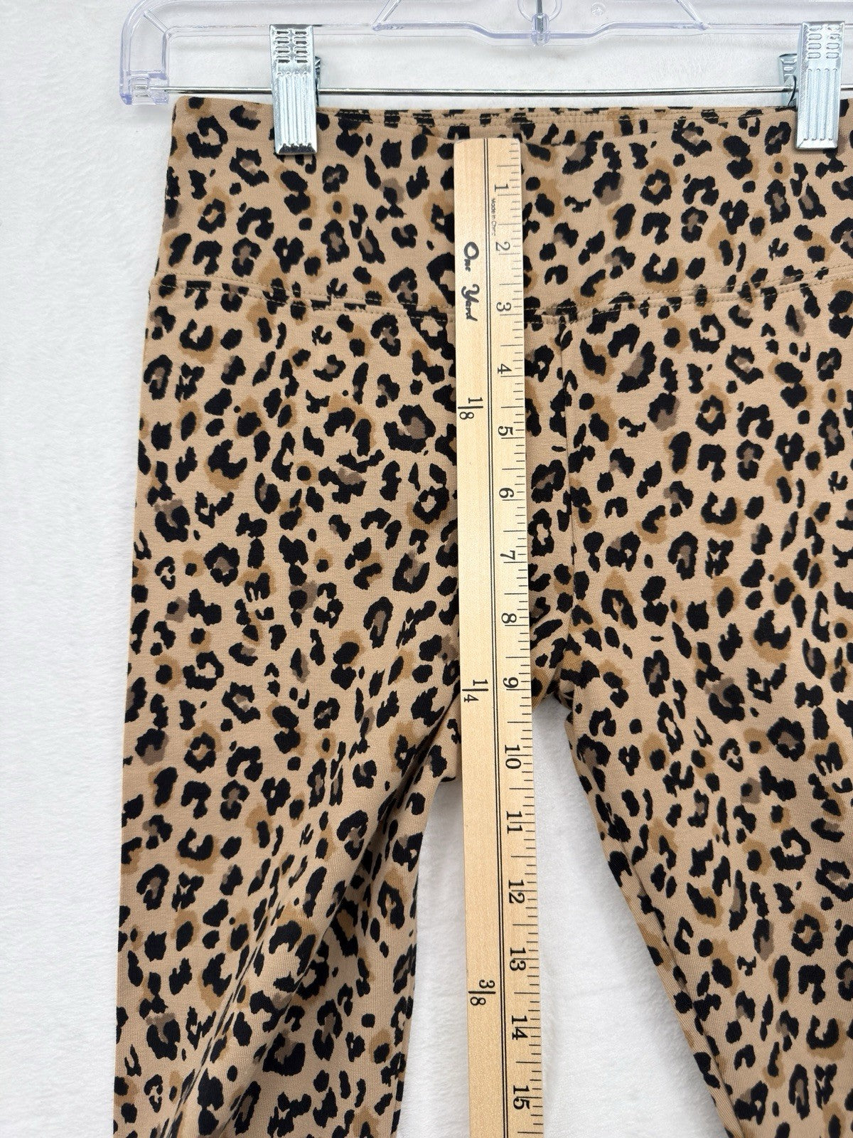 J Crew Small Full Length Everyday Leggings in Leopard Print Knit Womens New NWT
