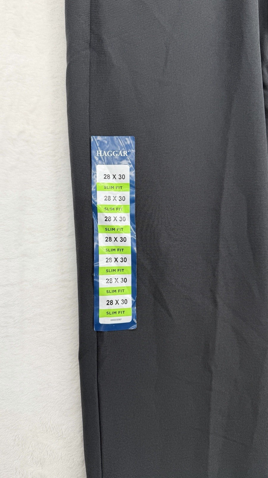 Haggar Active Series Pants 28x30 Men’s Black 5 Pocket Slim Fit New